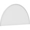 Ekena Millwork Half Round Smooth Architectural Grade PVC Pediment, 82"W x 41"H x 2"P PEDPS082X410HRO00 - alternate 1